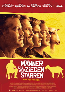 M�nner, die auf Ziegen starren