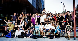 Kn�pften internationale Netzwerke: Die Dozenten und Teilnehmer des International Summer Camp an der Popakademie