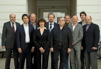 Aufsichtsratmitglieder der Initiative Musik (v.l.): Bernd-Wolfgang Weismann, Mark Chung, J�rg Evers, Ina Ke�ler, Jens Michow, Frank Dostal, Dieter Gorny, Mike Heisel, Norbert Niclauss und Steffen Kampeter