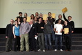 Die Gewinner des Murnau-Kurzfilmpreises 2012 mit dem Kuratoriumsvorsitzenden der Friedrich-Wilhelm-Murnau-Stiftung, Eberhard Junkersdorf (vo., 4.v.l.)^^Uwe Dettmar^^
