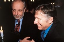 Walter Brandt (r.), Medien-House, mit Karl Hausa, mediathekenshop