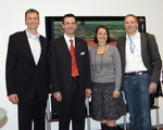 Gemeinsamer Auftritt (v.l.): Bodo Rauscher (Disney), Mike Bolatzky (Panasonic), Birgit Seidel und Uwe Sperlich (beide Disney)