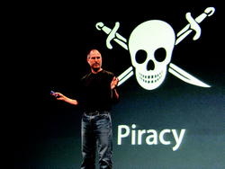 F�r die K�nstler, gegen Piraterie: Steve Jobs in London