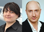 Handelseinig: Veronika Tomasevic, Bitcomposer, und Dr. Alexander Bidell, F+F