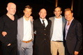 Wollen Unheilig gemeinsam zum Millionenseller machen (v.l.n.r.): Andreas Daermann (Head of Marketing Universal Music Domestic Rock), Frank Briegmann (President Universal Music GSA und Deutsche Grammophon), Der Graf, Daniel Lieberberg (Label Head Universal Music Domestic Rock) und Tom Bohne (Senior Vice President Universal Music GmbH)