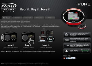 Erm�glicht den direkten Download von Songs aus dem Radioprogramm: FlowSongs