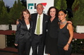 Filmstiftungs-Gesch�ftsf�hrerin Petra M�ller, Kulturstaatsminister Bernd Neumann, Maria Schrader und Regisseurin Shirin Neshat auf dem Empfang der Filmstiftung NRW in Venedig^^Filmstiftung NRW, Kurt Krieger^^