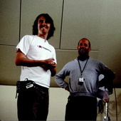 Regisseur Garth Jennings (l.) und Produzent Nick Goldsmith