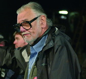 George A. Romero am Set von "Land of the Dead"