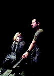 Lars von Trier mit Nicole Kidman beim Dreh von "Dogville"