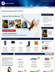 Startseite der Website be-entertained
