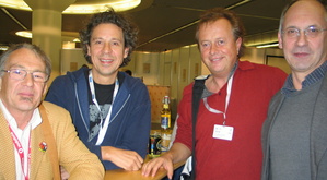 Medientagel�hner: Otmar Schreckeneder (VUT S�d), Friedel Muders, Rainer Fabich (Composers Club), Peter James (v.l.n.r.)