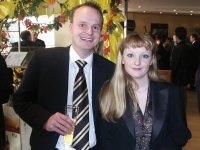 Kam extra aus Th�ringen: Jens Uwe Eras (CDA) mit Stefanie Liedke (Presse e-m-s)