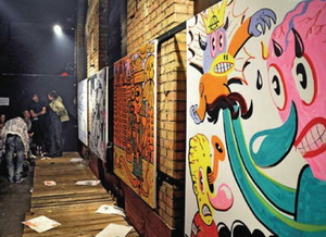 Kreativwettstreit der Street-Art-K�nstler: Die "Paint Club Battle" (Foto: Thomas Schlorke, Cromatics)