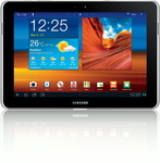 Apples iPad war auch im Weihnachtsgesch�ft 2011 das meistverkaufte Tablet - die Konkurrenz von Android, hier ein Samsung-Tablet, schl�ft aber nicht (Bild: Samsung)