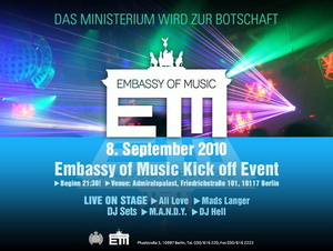Neue Zeiten: Aus Ministry of Sound Germany wird Embassy of Music (Bild: EoM-Screenshot)