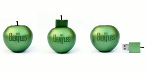 USB-Stick im Kerngeh�use: Die Beatles erreichen das Digitalzeitalter (Bild: thebeatles.com-Screenshot)