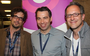 Zieht zufrieden Bilanz: Das Veranstalterteam von SoundTrack_Cologne um (v.l.n.r.) Matthias Hornschuh, Michael Aust und Matthias Kapohl (Bild: MusikWoche)