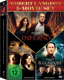 Robert Langdon 3-Movie Set: Inferno / Illuminati / The Da Vinci Code - Sakrileg