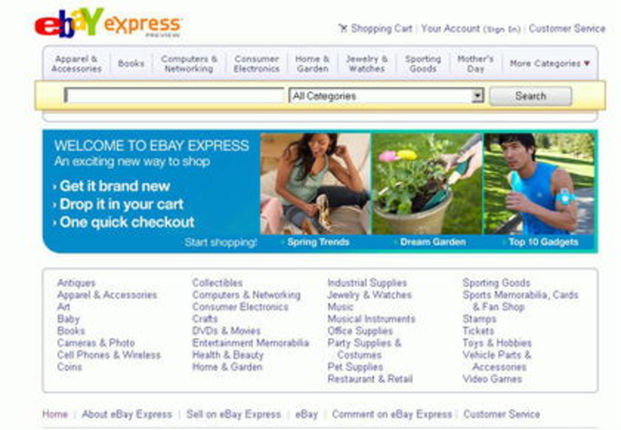 Ebay Express Ist Online