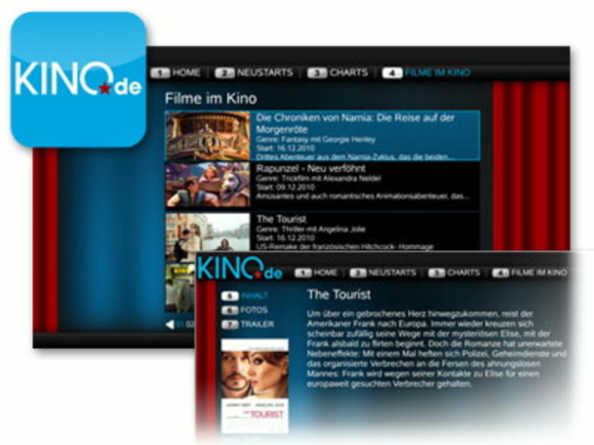 kino.de ab sofort auf dem VideoWeb TV Portal