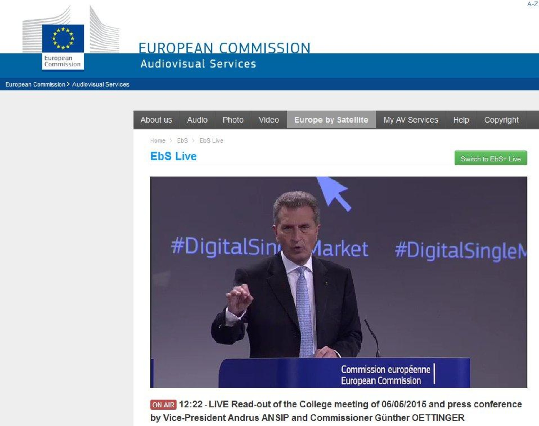 EU-Kommission Stellt Digitalstrategie Vor